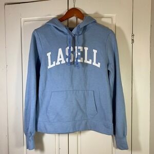 Lasell University Hoodie Sweatshirt‎ Women's Medium Blue Comfy Redshirt